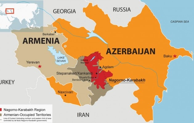 Armenia azerbaijan nagorno karabakh map 630x400