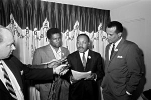Martin luther king jr , james foreman, harry belafonte