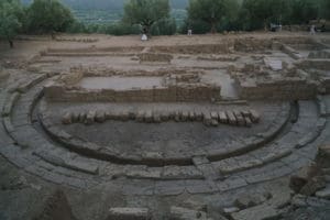 Ancient thouria, messinia, greece: the ancient theater of thouria 