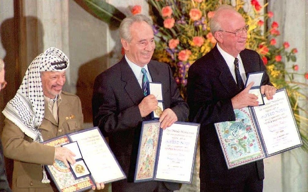 Nobel rabin arafat peres 1