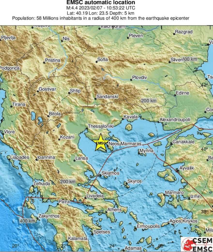 Seismos xalkidiki euromesogeiako